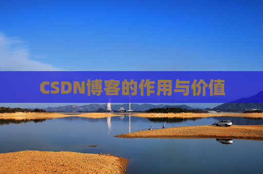 CSDN博客的作用与价值